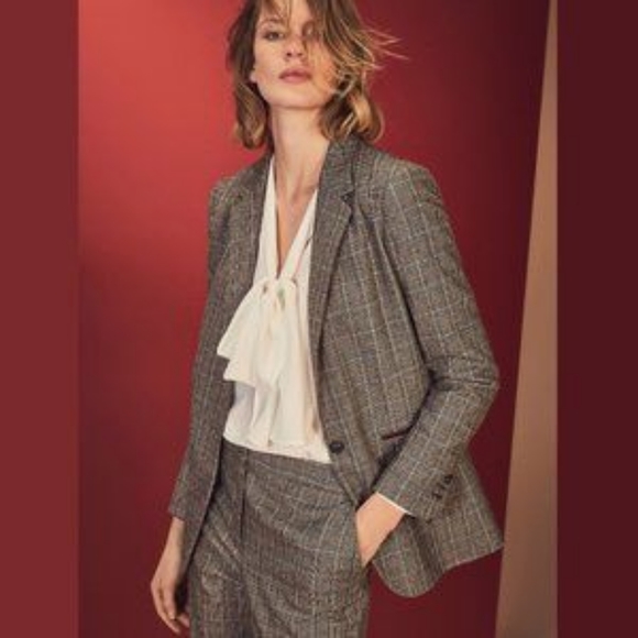 Massimo Dutti Jackets & Blazers - Massimo Dutti Prince of Wales Check Suit Blazer